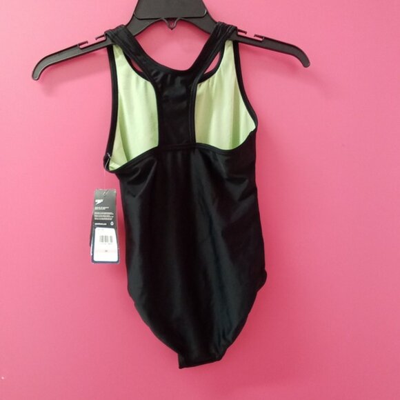 Speedo Solid Racerback One Piece Girl's Swimsuits - Set of 2 Swimsuits - Picture 2 of 6